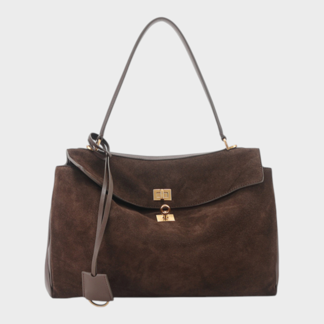 Eva | Damen Zeitlose Leder Schultertasche