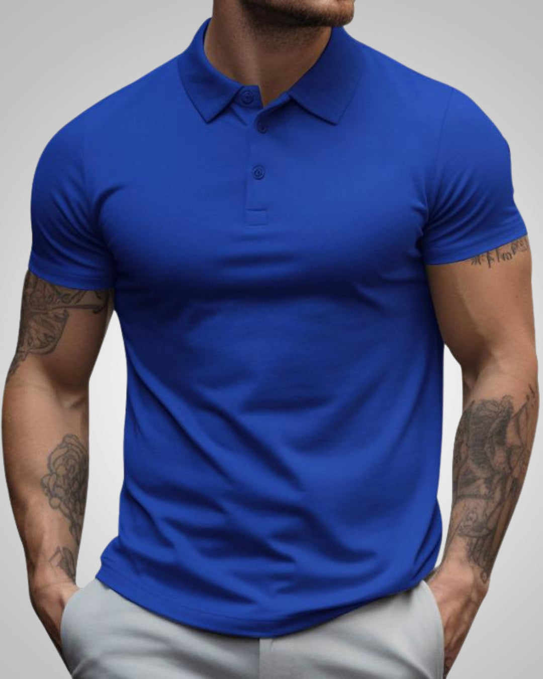 Alexis | Herren Slim-Fit Poloshirt Mit Kurzen Ärmeln