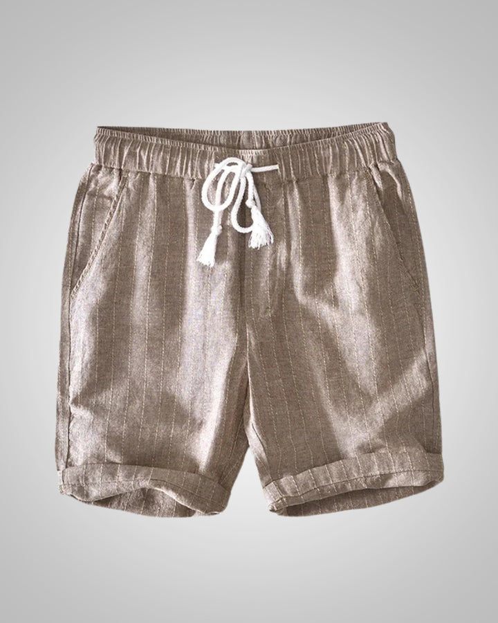 Lior | Herren Gestreifte Sommer Leinen Shorts