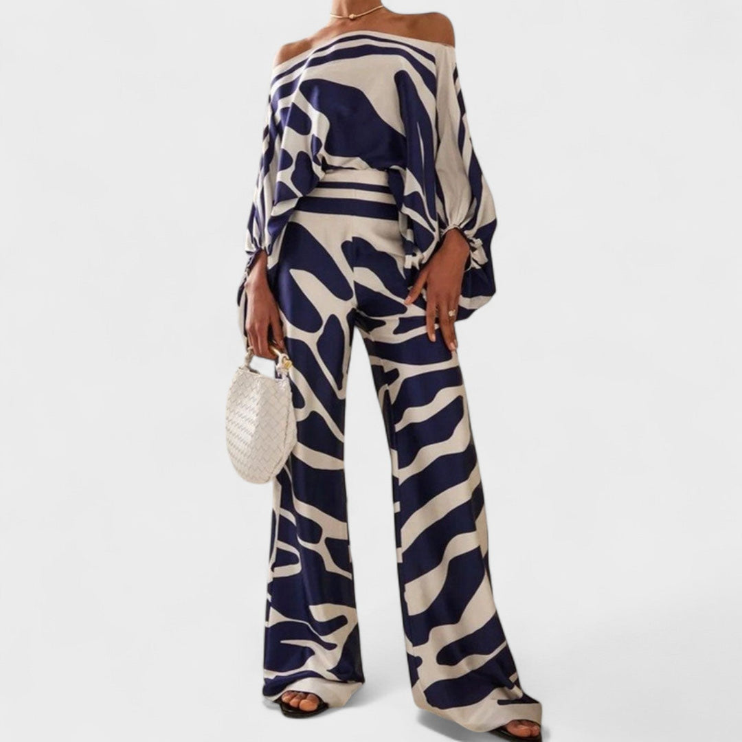 Melanie | Damen Festlicher Sommer Midi Zweiteiler