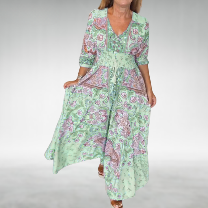Lina | Damen Maxi Strand Sommer Kleid