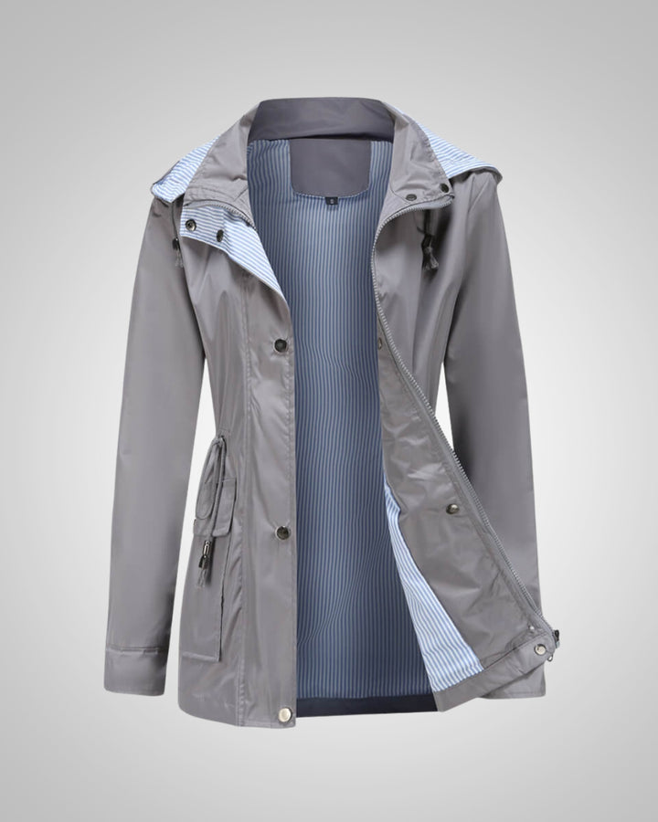 Anneliese | Damen Kapuze Kordelzug Regenjacke