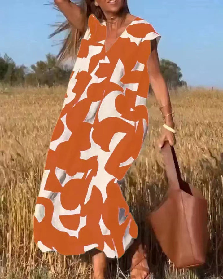 Mila | Damen Ärmellos Maxi Sommerkleid