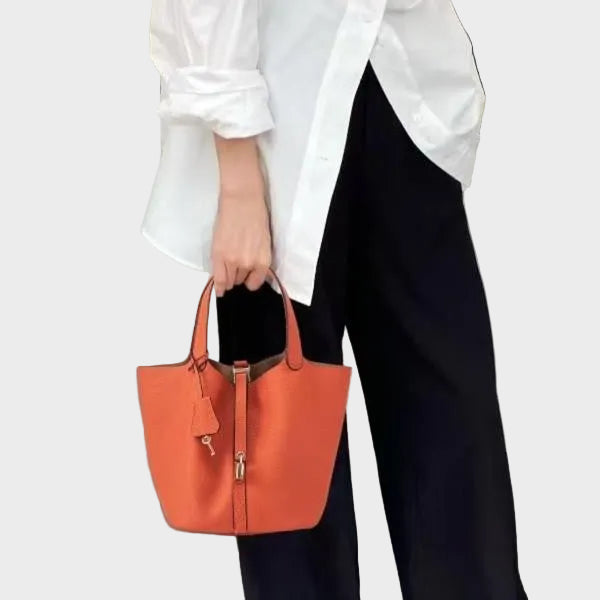 Andrea | Damen Elegante Kleine Leder Handtasche