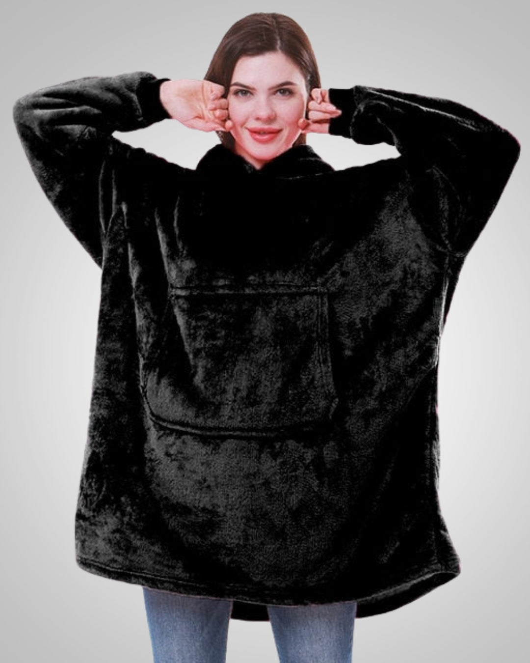 Gabriella | Damen Oversized Decken Hoodie mit Reissverschluss