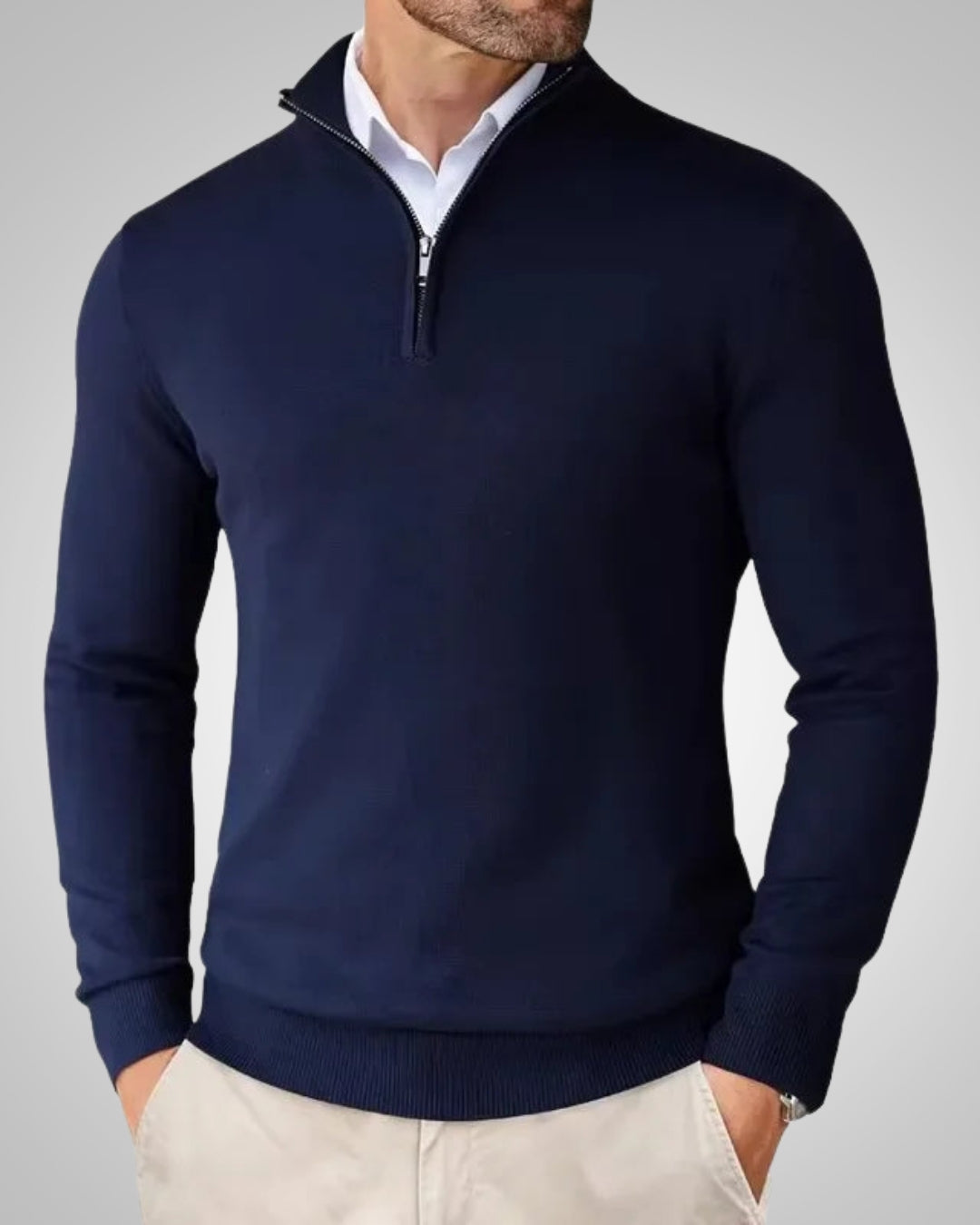 Constantin | Herren Klassischer Kaschmirpullover
