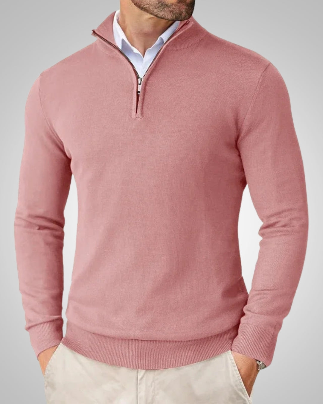 Constantin | Herren Klassischer Kaschmirpullover