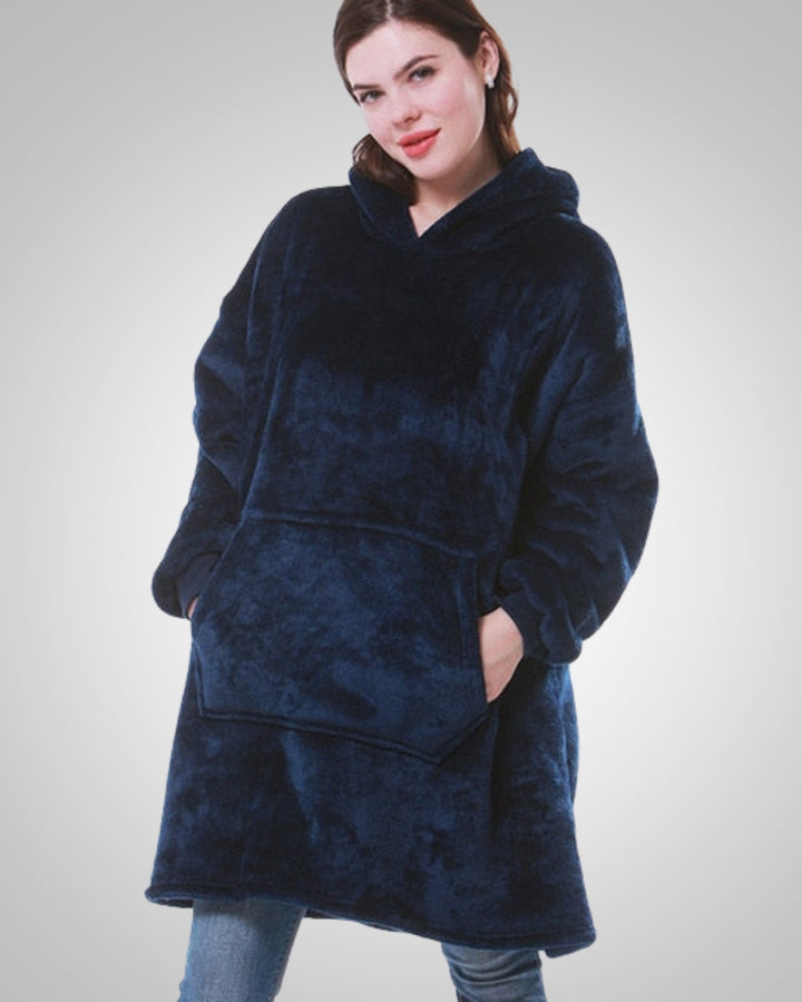 Gabriella | Damen Oversized Decken Hoodie mit Reissverschluss