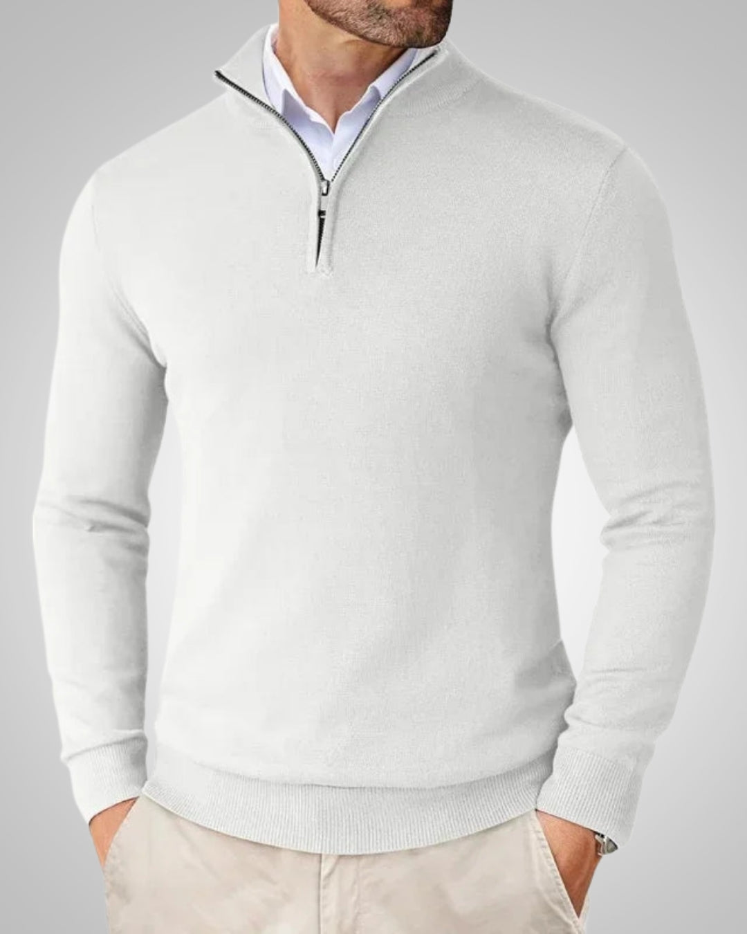 Constantin | Herren Klassischer Kaschmirpullover