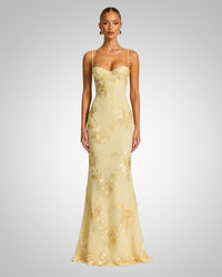 Fabienne | Women's Embroidered Maxi Dress for Wedding Guests