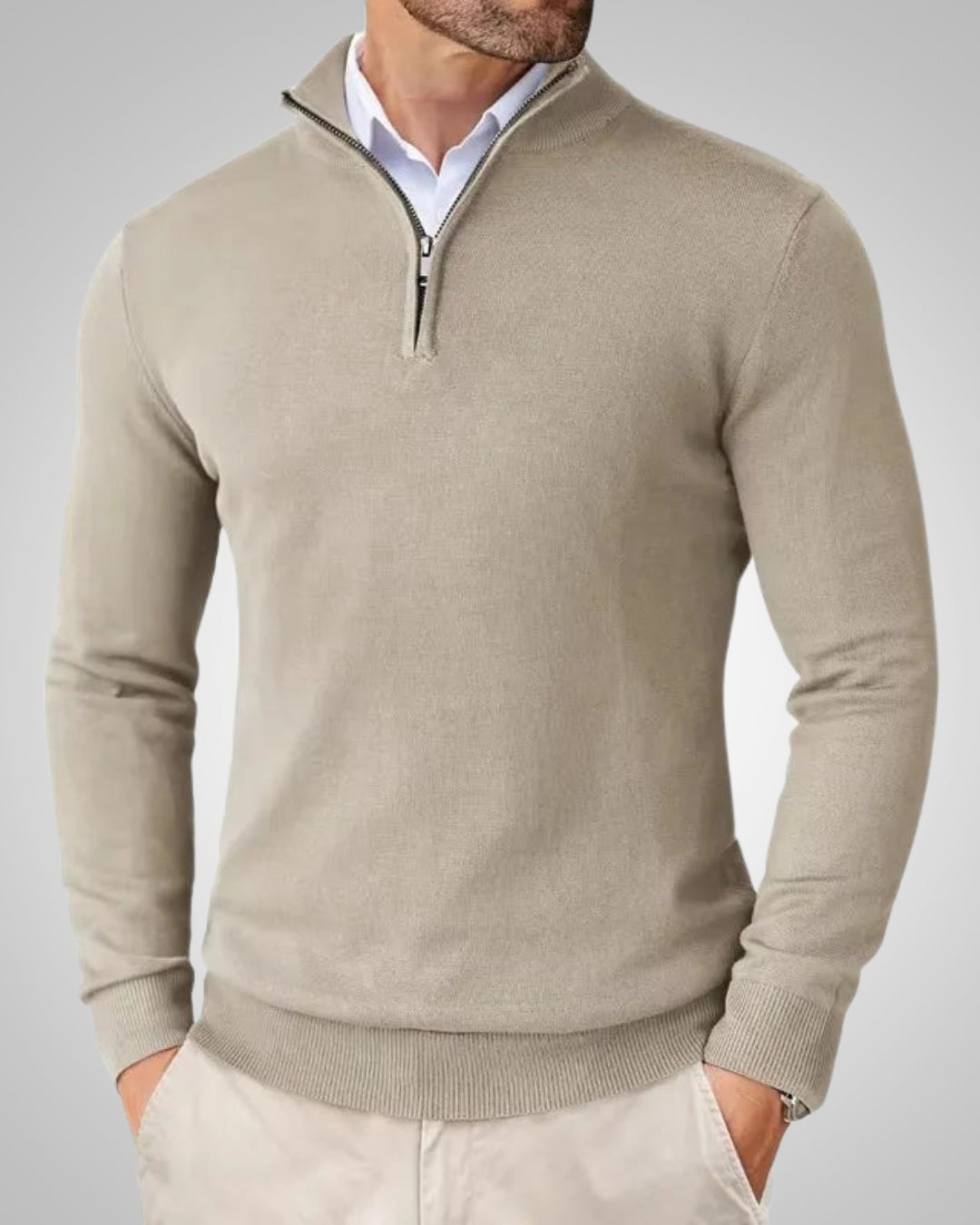 Constantin | Herren Klassischer Kaschmirpullover