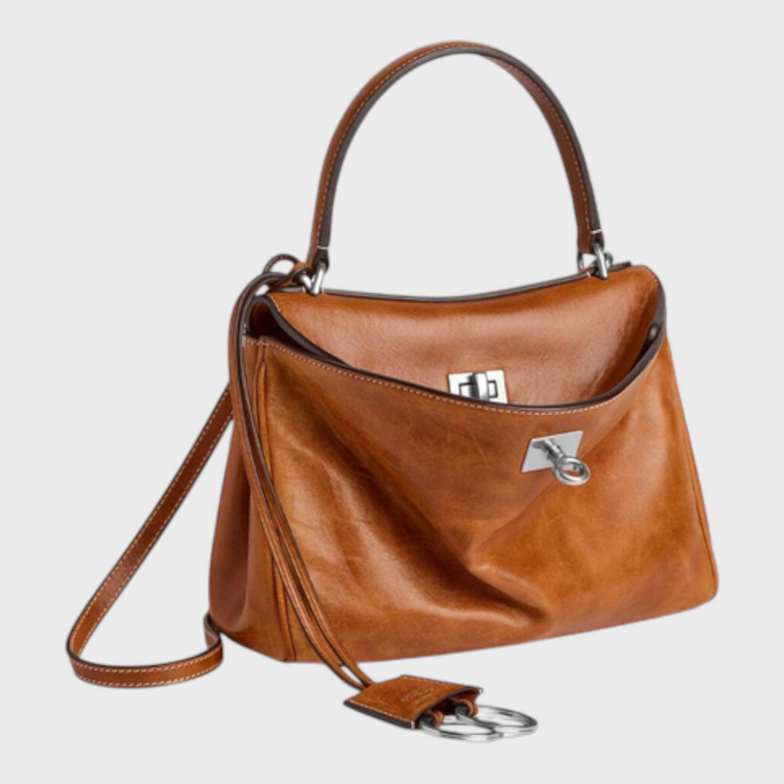 Eva | Damen Zeitlose Leder Schultertasche