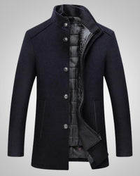 Liam | Men's Classic High-Collar Wool Coat