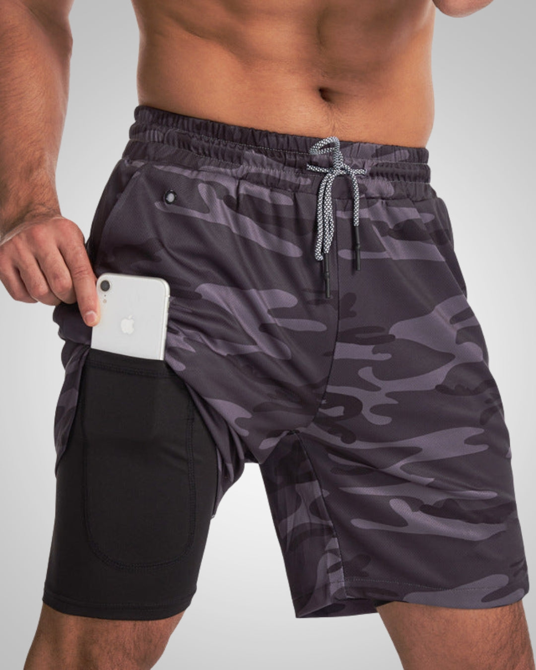 Rahul | Herren Sportliche Slim-Fit Badehose Mit Innenshorts