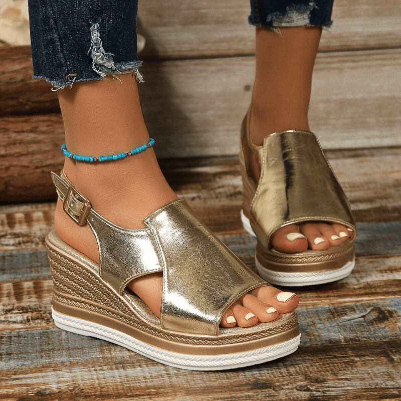 Rosina | Damen Sommer Orthopädische Plateausandalen