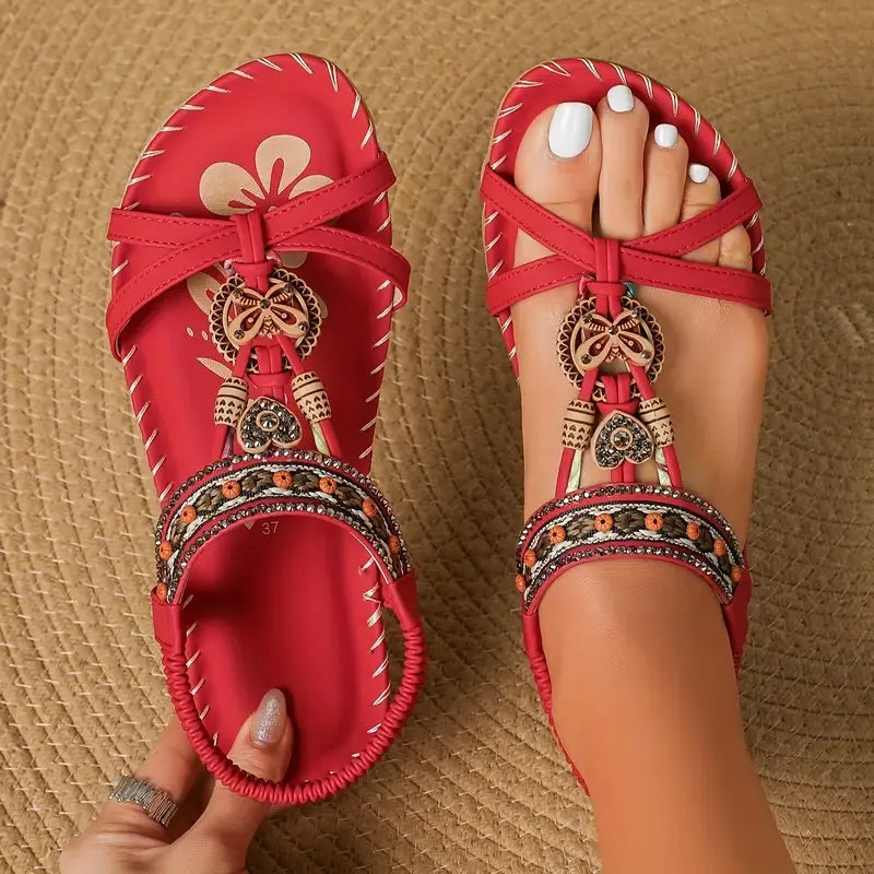 Barbara | Damen Casual Riemchen Orthopädische Sandalen
