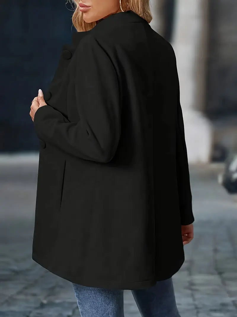 Lia | Damen Eleganter Herbstmantel mit Knöpfen