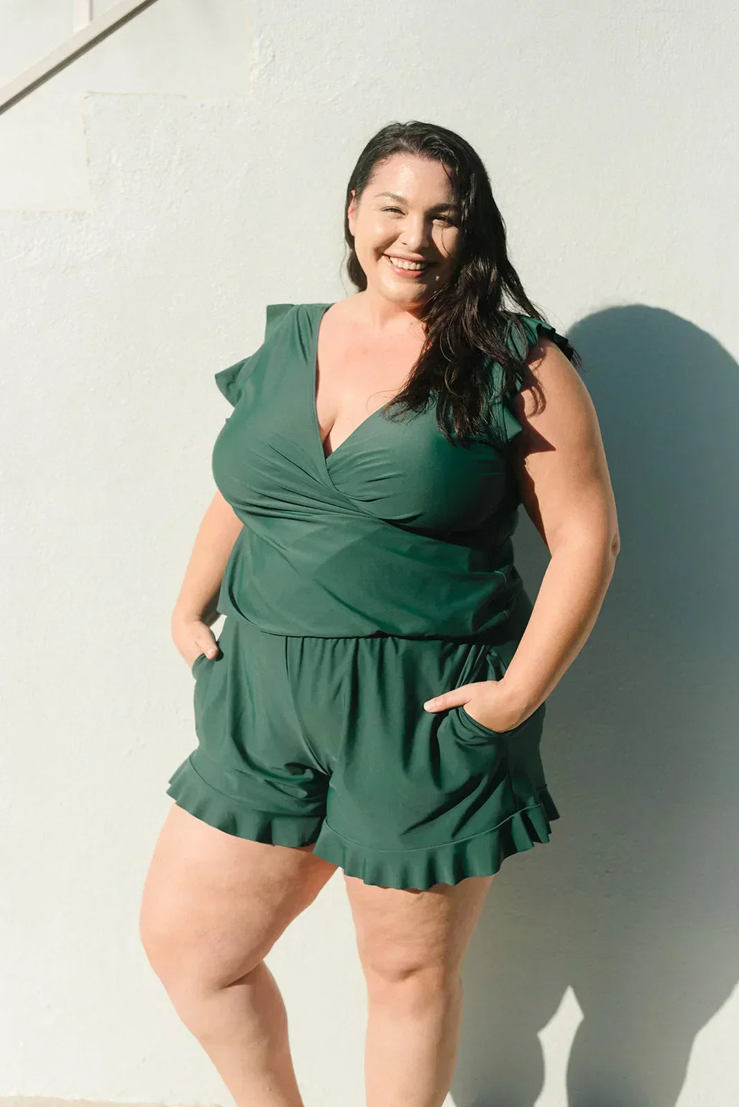 Veronika | Damen Beach Badeanzug Mit Bauchabdeckung