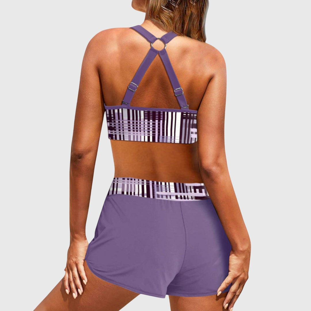Anna | Damen Sommer Lässiger High Waist Bikini