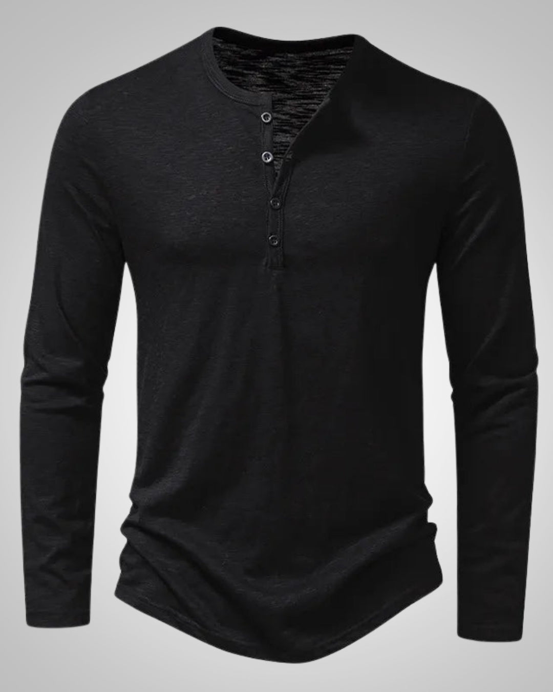 Micah | Herren Klassisches Slim Fit Henleyshirt