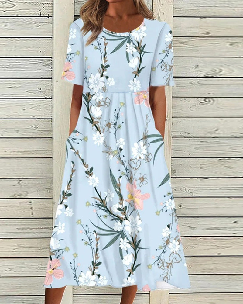 Romy | Damen Bedrucktes Florales Sommerkleid