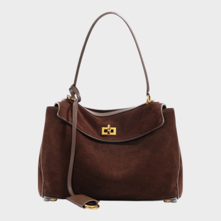Eva | Damen Zeitlose Leder Schultertasche