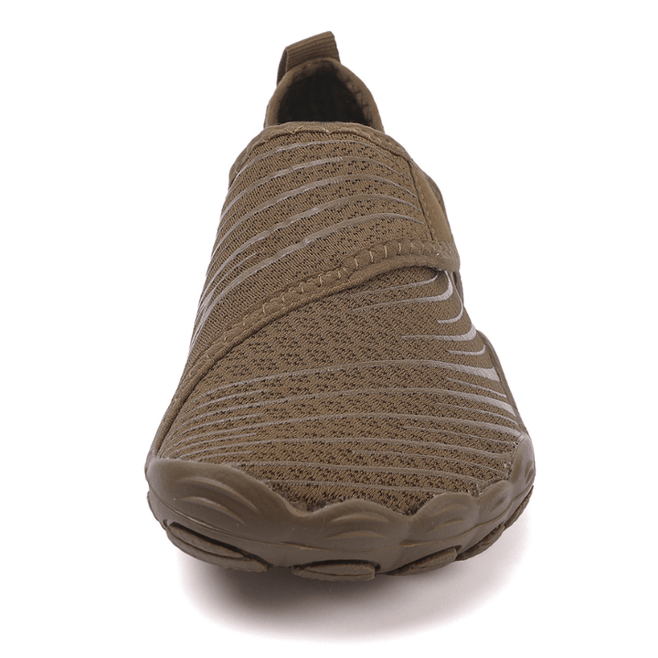 Gian | Herren Sportliche Slip-On Barfußschuhe mit atmungsaktivem Mesh