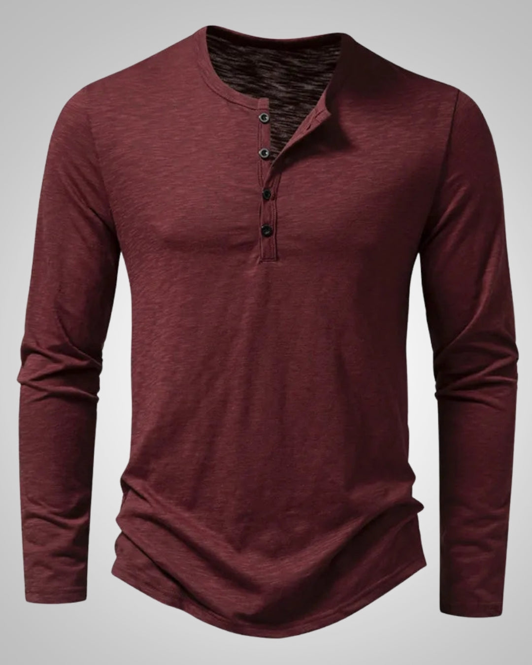 Micah | Herren Klassisches Slim Fit Henleyshirt