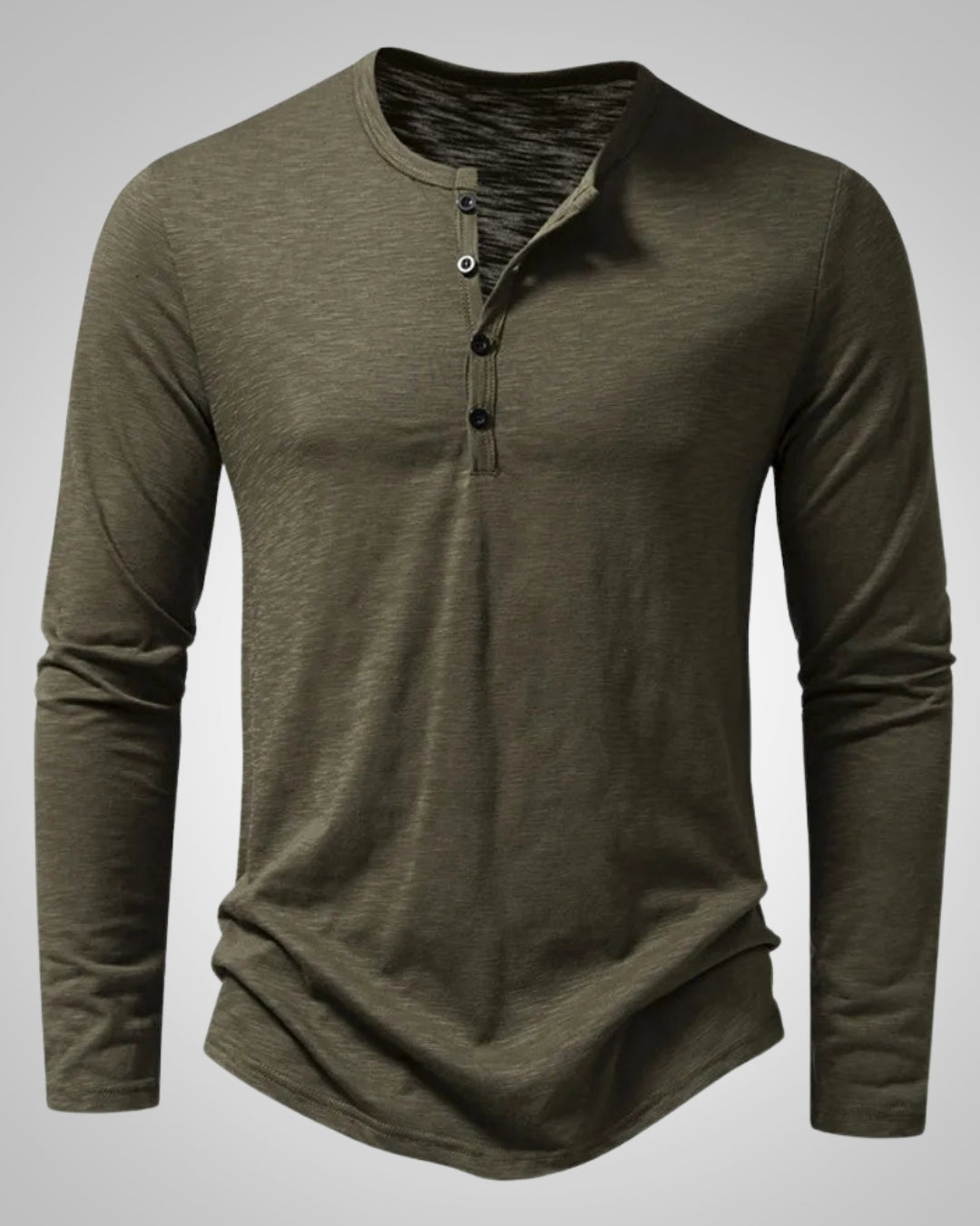 Micah | Herren Klassisches Slim Fit Henleyshirt