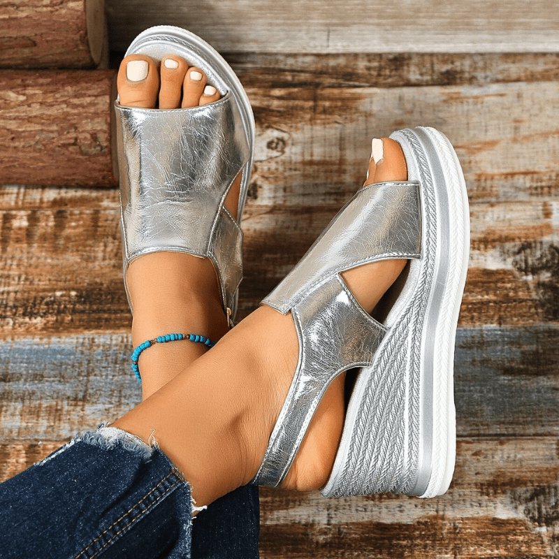 Rosina | Damen Sommer Orthopädische Plateausandalen