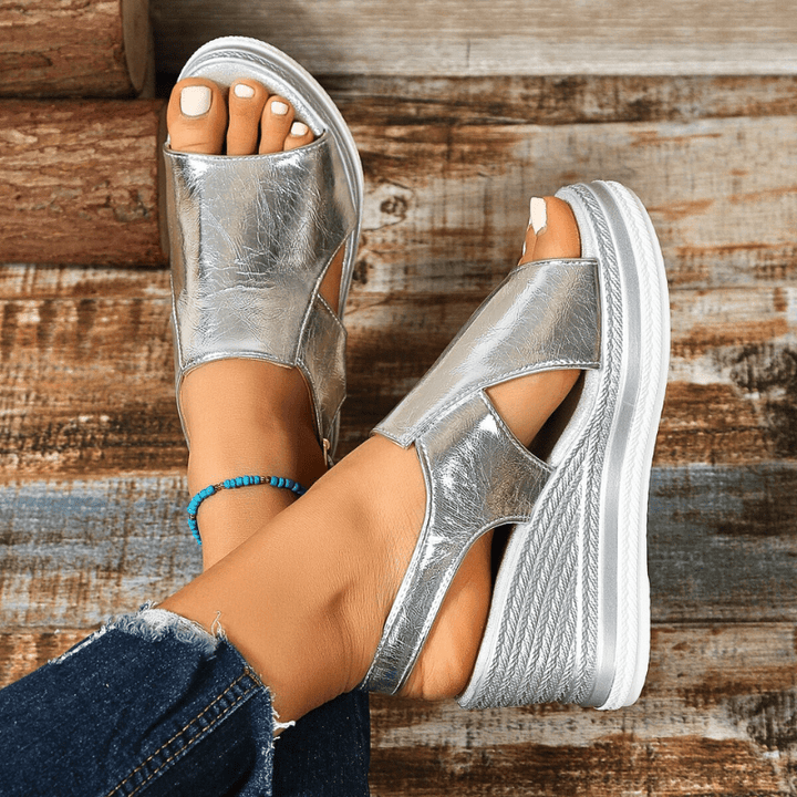 Rosina | Damen Sommer Orthopädische Plateausandalen