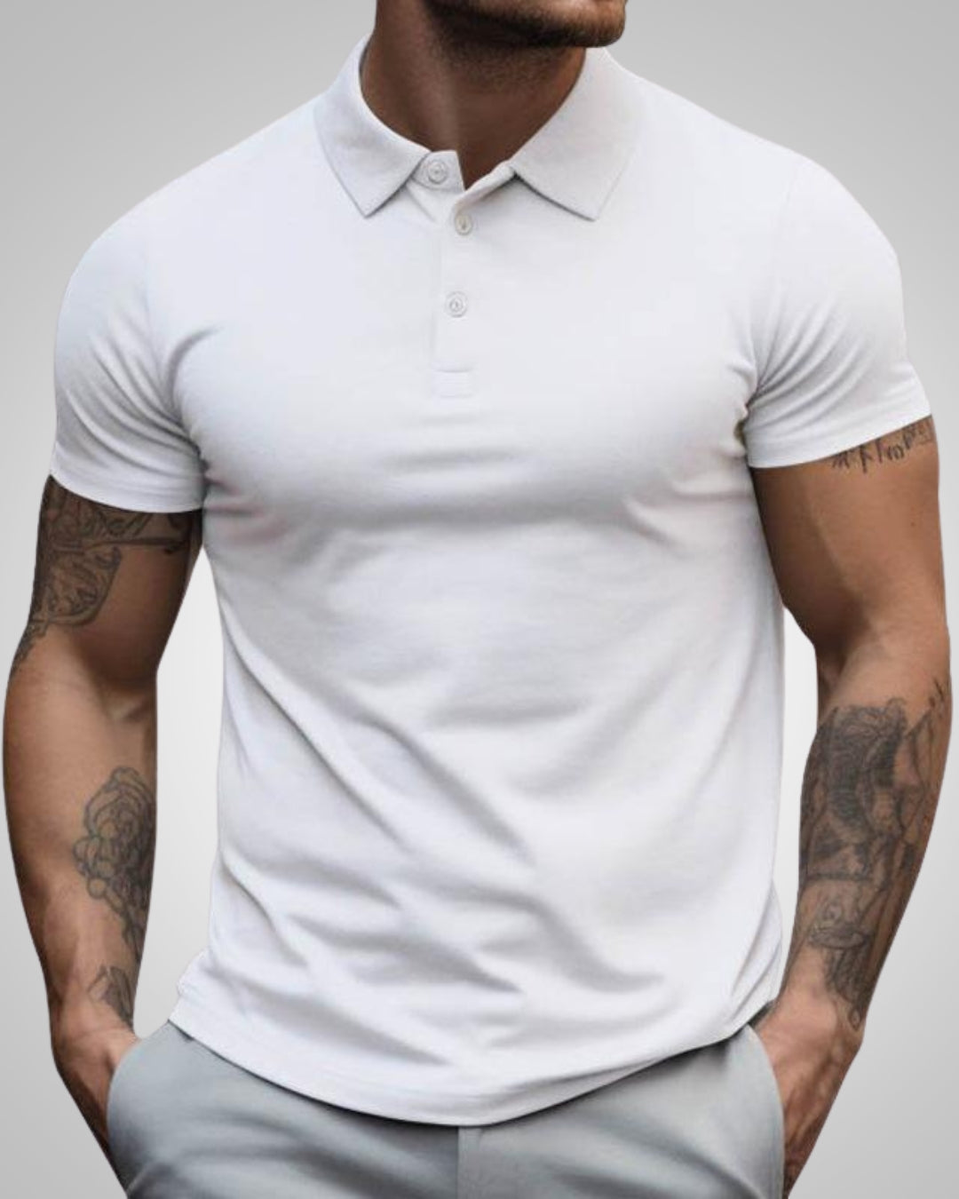 Alexis | Herren Slim-Fit Poloshirt Mit Kurzen Ärmeln