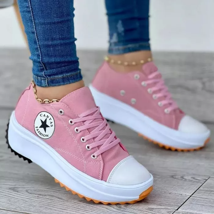 Renata | Damen Klassische Plateau Sneaker