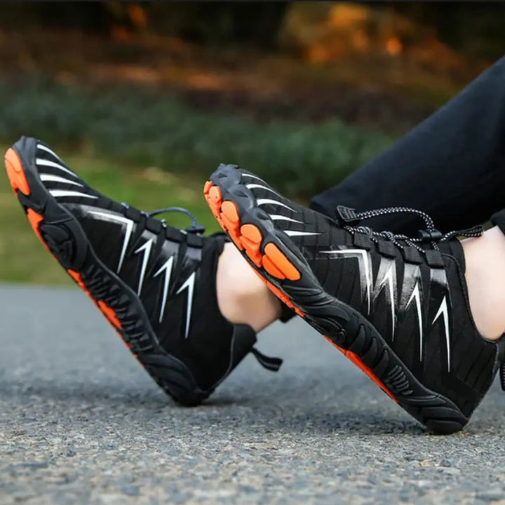 Quinn | Elastische Schnürung Wander Barfußschuhe