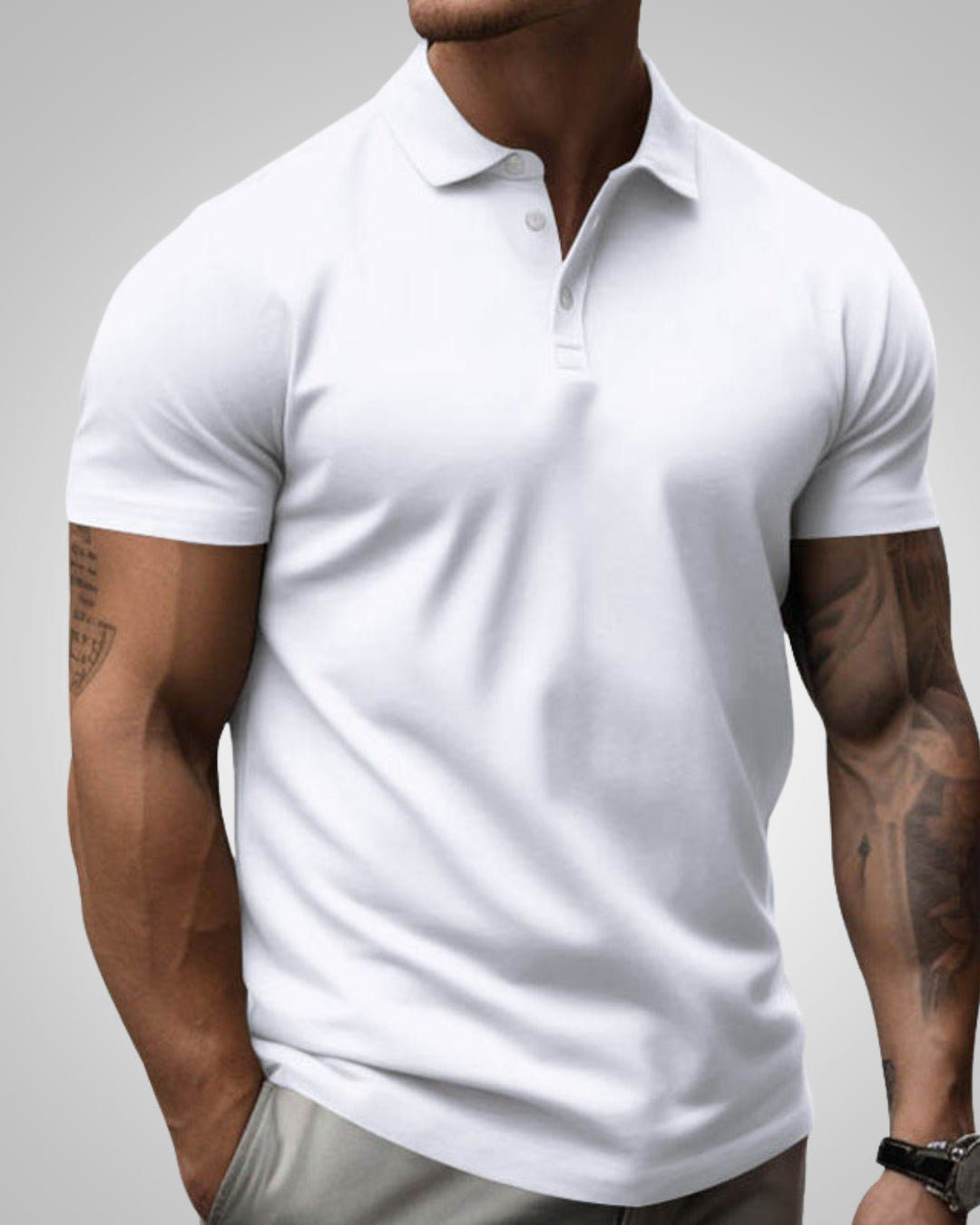 Alexis | Herren Slim-Fit Poloshirt Mit Kurzen Ärmeln