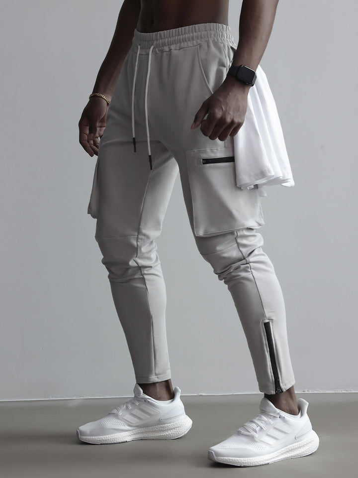Declan | Herren Bequeme Slim Fit Cargo Jogginghose mit Kordelzug