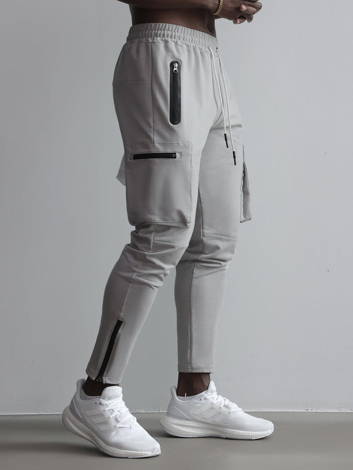 Declan | Herren Bequeme Slim Fit Cargo Jogginghose mit Kordelzug