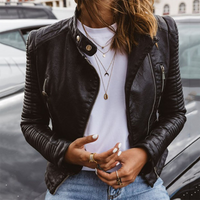 Anna | Women's Modern Leather Biker Jacket