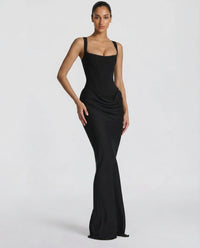Annina | Damen Drapiertes Bodycon Hochzeitsgast Kleid