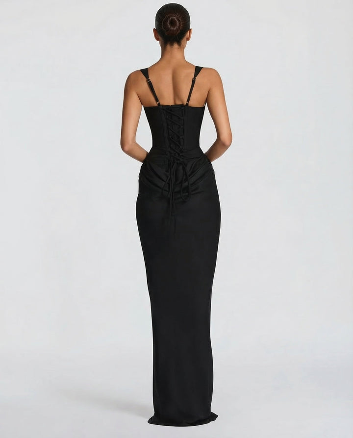 Annina | Damen Drapiertes Bodycon Hochzeitsgast Kleid