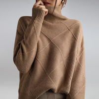 Renata | Damen Gestrickter Rollkragenpullover