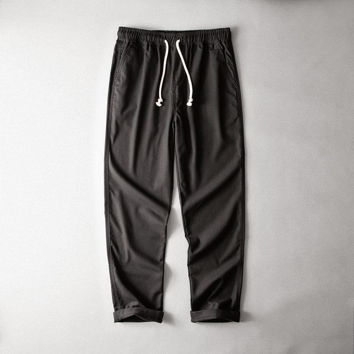 Peter | Herren Sommerliche Leinenhose Mit Kordelzug