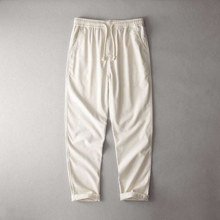 Peter | Herren Sommerliche Leinenhose Mit Kordelzug