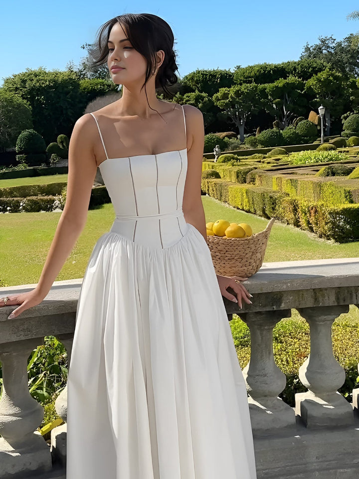 Kasimir | Damen Festliches A-Linie Hochzeitsgast Midikleid