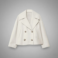 Aurora | Women's Elegant Button-Up Short Coat