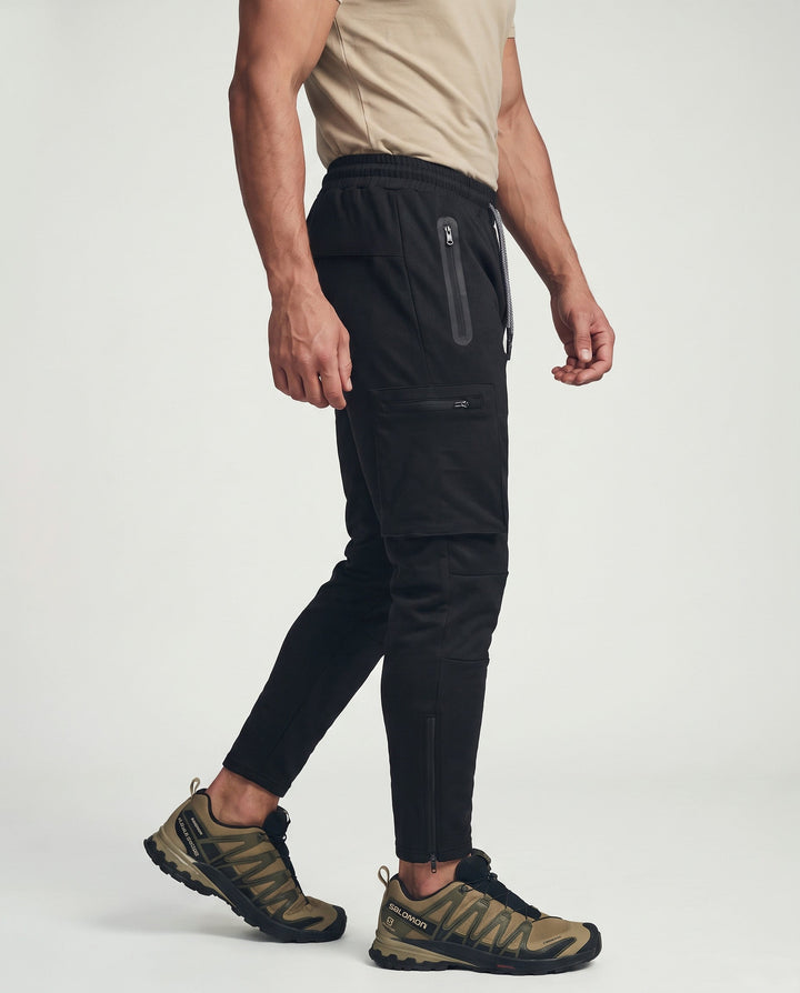 Declan | Herren Bequeme Slim Fit Cargo Jogginghose mit Kordelzug