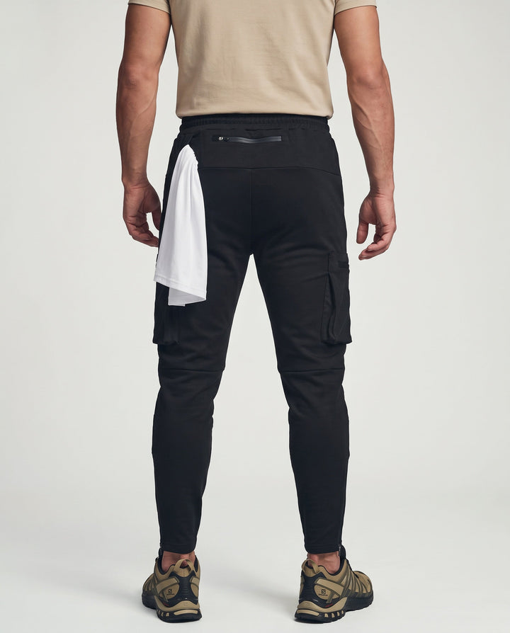Declan | Herren Bequeme Slim Fit Cargo Jogginghose mit Kordelzug