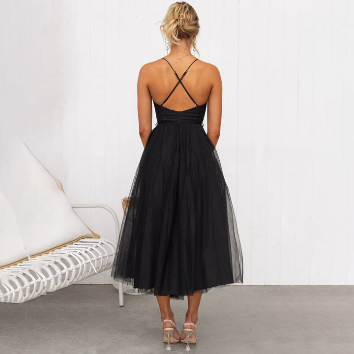 Fabia | Women's Elegant A-Line Dress with Spaghetti Straps