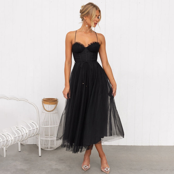 Fabia | Women's Elegant A-Line Dress with Spaghetti Straps