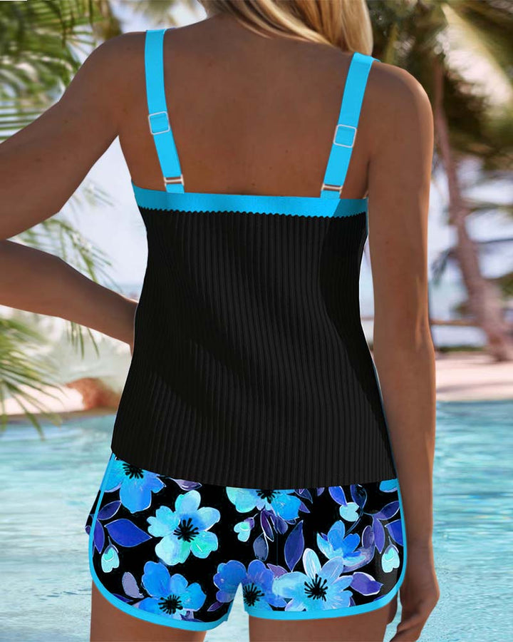 Eliane | Damen Summer Bedrucktes Tankini-Set